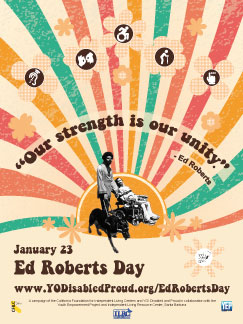 Photo of Ed Roberts Day Retro Poster.