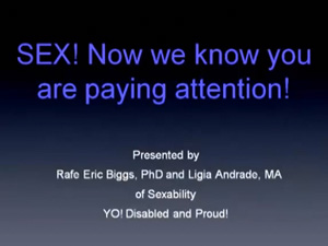 Click to view the webinar recording for Sexuality and Disability.