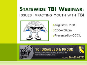 Click to view the webinar recording for Issues Impacting Youth with Traumatic Brain Injury